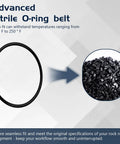 Beefed Up Heavy Duty Rock Tumbler Drive Belt Replacement Direct Fit For A R1 R2 R3 R6 R12 And B Model Tumblers Buna N O Ring