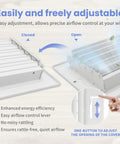 Easily adjustable Durable 8 By 8 Inch Duct Opening Air Vent Cover For Wall Or Ceiling with airflow control lever closeup