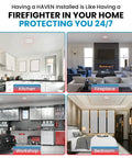 Automatic Heat Activated Fire Suppression Device With 135 Degree Sensor Kicks Butt In Kitchens And Offices used in kitchen, living room, workshop, and bedroom.