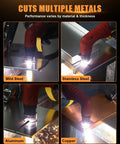 55 Amp Plasma Cutter With High Frequency Pilot Arc cutting mild steel, stainless steel, aluminum, and copper.
