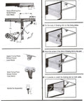 Instruction manual for Heavy Duty Lid Support Hinges With Soft Close For Cabinets And Toy Chests installation.