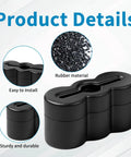20 Pack Heavy Duty Rubber Drawer End Stoppers Cabinet Slide Bumpers Super Tough Furniture Guards showing black rubber material pads.