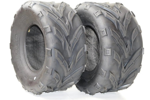 Two Pack 22x10-10 ATV UTV Tubeless All Terrain Mud Trail Sand Off Road Tires With Beefed Up Heavy Duty Tread For UTV Side By Side