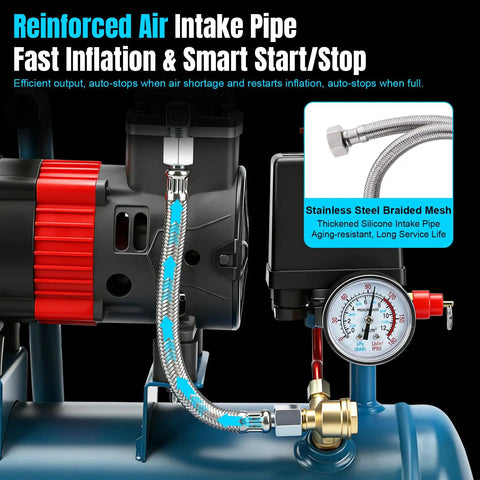 Lezzyruck Cordless Air Compressor For Makita 18V Lxt Battery. Portable Light Weight Piston Pump. No Battery Included. Efficient Tire Inflator. Great For Jobsite Tasks. Compact Design Perfect For Mobile Mechanics And DIY Projects. Easy Handling With Just