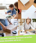 Reliable Self Inking Date Stamp With Rock Solid Green Body And Two Black Refill Pads For Hustling Offices And Home Desks Quick Drying Ink That Slaps Crisp Custom Marks All Day Long Without Causing Any Major Paperwork Hassles in use for sorting invoices and documents.