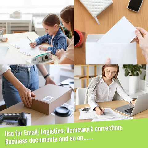 Reliable Self Inking Date Stamp With Rock Solid Green Body And Two Black Refill Pads For Hustling Offices And Home Desks Quick Drying Ink That Slaps Crisp Custom Marks All Day Long Without Causing Any Major Paperwork Hassles in use for sorting invoices and documents.