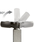Telescoping Basin Wrench Ten To Seventeen Inch Long Reach, Reaches One Hundred Eighty Degree Pivot showing pivoting head mechanism