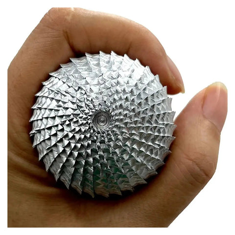 Top Shelf Steel Rotary Burr, 41.2mm Ball End Mill For Wood Carving And Engraving, showing polished steel head in hand.