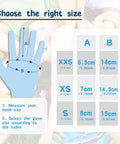 Size chart for Two Pairs Kids Cut Resistant Gloves ANSI A6 Safe For Cooking Fishing Whittling Wood Carving Mandolin DIY