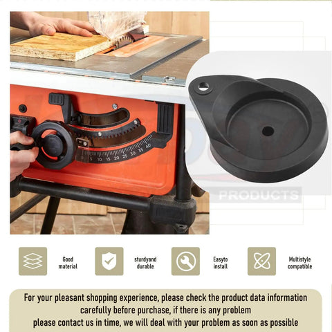 Person installing Two Pack Replacement Hand Wheel for Table Saw 089290001054 Fits Model R4513 Durable Steel Wheel for Quick Adjustments