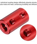Rigid Screw Coupling For 5Mm To 6Mm Shafts Shaft Coupler Connector L20Mm X D12Mm Aluminum Alloy Joint Set Red
