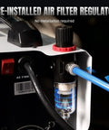 Pre-installed air filter regulator on 65 Amp Non HF Plasma Cutter with CNC Ready Control and Large LED Display.