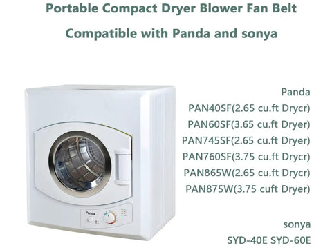 Easy Fit Portable Dryer Blower Belt Replacement For PAN40SF 60SF And SYD40E 60E Durable Quick Install Kit dryer image