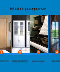 Built Like A Tank 304 Black Stainless Steel Continuous Piano Hinges Eight Inch With Mounting Hardware For Cabinet Doors And Custom Workshop Projects Two Pack on wooden and stainless steel cabinets.