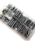 200 Pcs Spiral Galvanized Extended Compression Spring Assortment Kit Box Set Pro Grade With 20 Popular Sizes From 10mm To 79.5mm