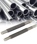 Hammerless Punch And Chisel Set with Spring Loaded Center Punch for No Hammer Needed Door Pin Removal with steel backdrop