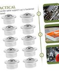 10 Pack Metal Bearing Swivel Casters For Easy Furniture And Workbench Mobility, Stainless Steel Transfer Wheels With Protective Covers