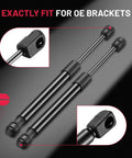 Road Ready Heavy Duty 12 Inch Gas Shock Struts 30 Lb Force Lift Supports For Tonneau Covers Toolboxes Camper Shells Trunk Lids, detailed end fittings.
