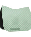 Dressage Saddle Pad With Moisture Wicking Tricot Backing In Misty Jade For Everyday Riding Comfort Contoured Withers Fit Classic