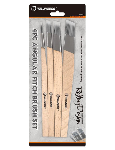 Score Big On Crisp Trim Lines With This 4 Piece Paint Brush Set Featuring Dense Synthetic Bristles And Rust Proof Stainless Ferrules For Butter Smooth Latex Coverage And No Drip Mess Detail Work.