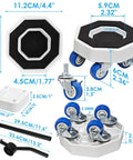 Heavy Duty Furniture Sliders And Moving Dollies With 360 Degree Swivel Wheels, versatile components including dolly and casters.