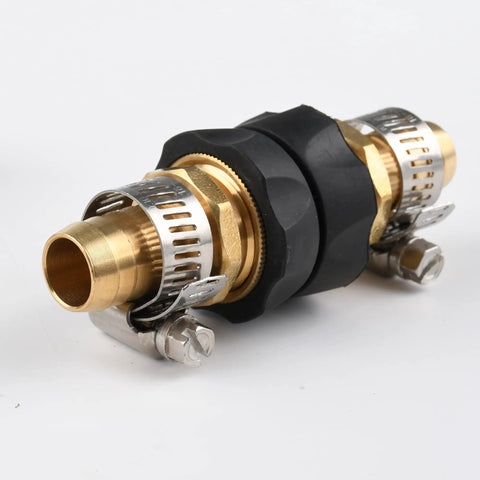 Brass Hose Connector Five Eighth Inch Quick Connect Fittings Two Pack Heavy Duty Water Hose Repair Kit Garden Hose Coupler