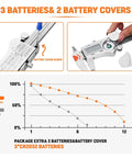 Chart showing battery life comparison for Heavy Duty 8 Inch Digital Caliper With IP54 Splash Proof Stainless Steel Build.
