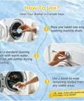 How To Use Skip The Hassle Washing Machine Cleaner Tablets For He Front And Top Load Washers in three steps.