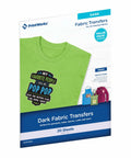 Dark Fabric Iron On Transfer Paper For Inkjet Printers 8.5 X 11 Inches Printable HTV 20 Sheets for T-shirts package