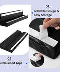 Heavy Duty Wall Corner Guards With Thick Foam Liner For Basketball Courts And Gyms, foldable design with double-sided tape.