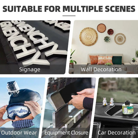 Game Changer Dual Lock Reclosable Fastener Tape Killer Hold Heavy Duty Adhesive Strip Easy Peel And Stick No Fuss Reusable Bond For Home Repairs And Garage Work Clear One Inch By Four Feet Roll used for wall decoration and signage in various environments.