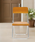 Built Different Orange Wood Stool Seat Repair Board Heavy Duty Chair Replacement Panel in modern interior space.