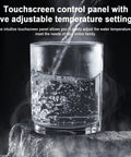 Glass of hot water from Wall Mounted Water Cooler With Instant Heat, Five Temp Settings And Five Water Volume Levels, 32L capacity
