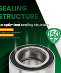 Close-up of Front Wheel Hub Bearing Set Left And Right With ABS For Ford C-Max 2013-2018 showing sealing structure