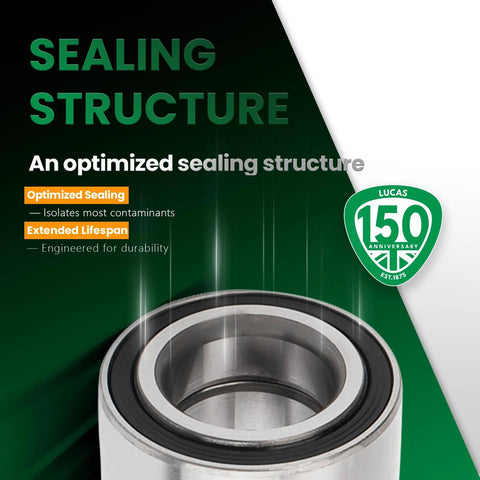 Close-up of Front Wheel Hub Bearing Set Left And Right With ABS For Ford C-Max 2013-2018 showing sealing structure