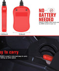 MS300 OBD2 Scanner Code Reader For Cars And Trucks, compact size, red color, in car storage, no battery needed feature