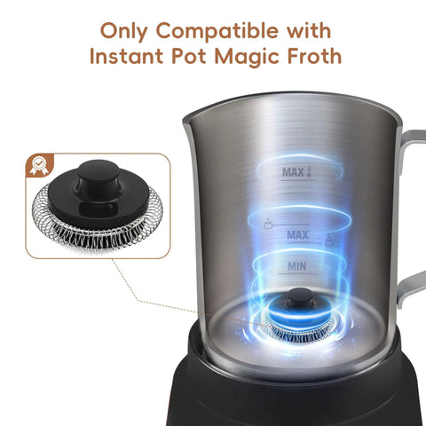 Replacement Whisks For Magic Froth 9 In 1 Electric Milk Steamer And Frother Duo Pack With Neodymium Magnets Compatible With Instant Pot Only