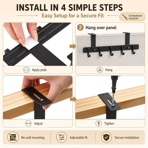Your Go To Cubicle Hooks For Office Partitions Fits 0.9 To 2.3 Inch Panels With durable hooks installation guide steps