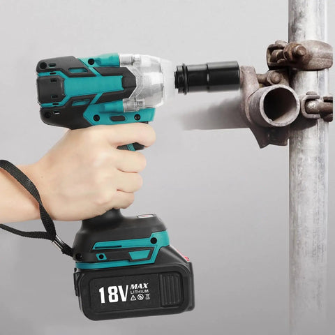 Talent Star 1/2 Inch Brushless Impact Wrench Kit With High Torque 3400 IPM Cordless Electric Driver Fast Charger And Durable Tools Bag For Heavy Duty Car Repair And Construction Projects