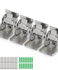 Heavy Duty Folding Brackets For Table Legs And Wall Shelves With Self Locking Hinges Rating Up To 330 Pounds Each in pack of four.