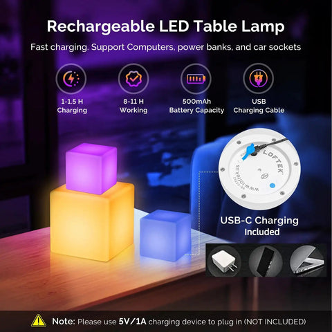 4 Inch RGB LED Cube Mood Light Tesseract Cube With 16 Color Options Waterproof IP65 Remote Controlled Night Light display