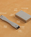 Pro Grade Zipper Teeth Remover Tool, Portable Stainless Steel Zipper Repair Kit dimensions and components