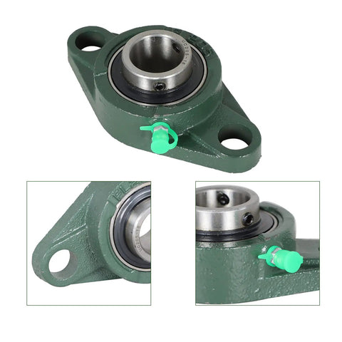 UCFL205-16 Pillow Block Bearing 1 Inch Bore Mounted Pillow Block Self Alignment With Two Bolts Durable Steel Construction