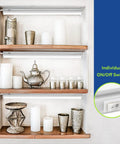 Linkable LED Under Cabinet And Closet Light Bar 2ft 9W 800 Lumens 5000K Daylight Bright Plug And Play 3 Pack illuminated shelves