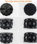 Six-side view of 2.5 Inch Zinc Alloy Grinder With Magnetic Lid And Diamond Sharp Teeth No Screen Design For Pepper Salt And Coffee Beans The Kitchen Workhorse Easy Clean Heavy Duty Tool Built For Daily Use.