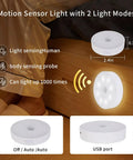 Motion Sensor Night Light Six Pack No Fuss Rechargeable LED Closet Lights 16 LEDs Per Light Wireless Activated Easy Install for hallways
