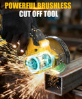 Cordless 4 Inch Cut Off Tool With Brushless Motor, 18,000 RPM, Tool Only, Compatible With DeWalt 20V Max Battery in action