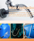 Four Pack One Half Inch PVC Bulkhead Fittings For Rain Barrels Ponds And Pools Durable Plastic Water Tank Connectors Installed