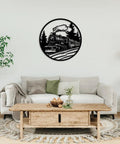 Boss Steam Locomotive Metal Wall Art Decor For Indoor Or Outdoor Spaces Rustic Farmhouse Black Finish 20 Inch Wall Sculpture