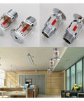 Knockout 5 Pack Heavy Duty Brass Fire Sprinkler Heads 155 Degree Fahrenheit installed in modern office ceilings.